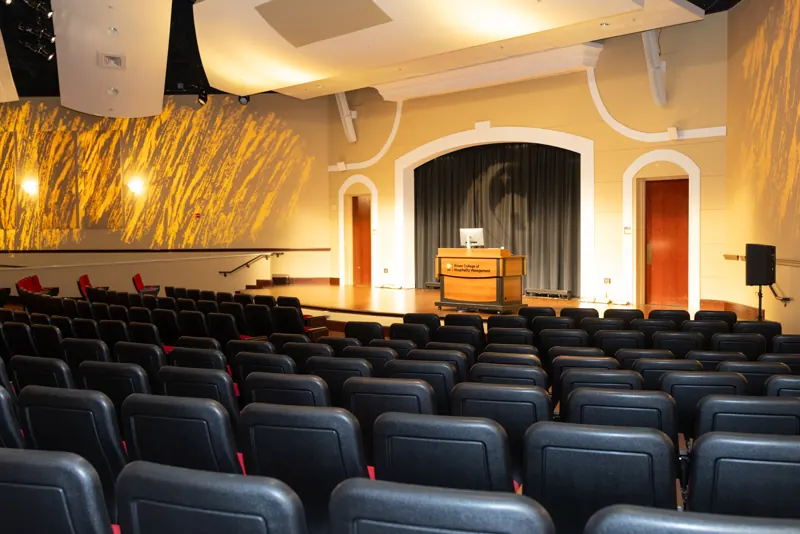 The Darden Auditorium at Rosen College of Hospitality Management