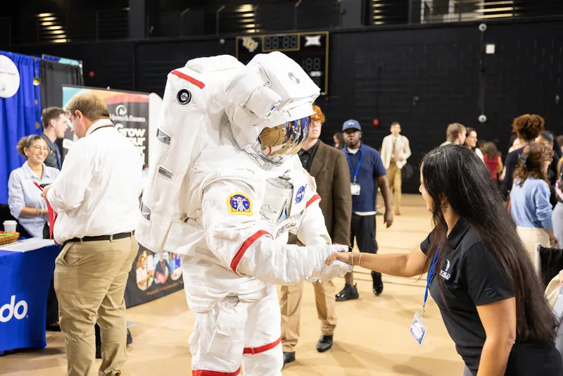Space exploration experience at the Rosen College Career Fair
