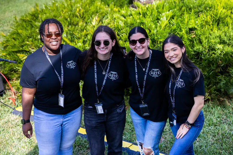 Rosen College student event staff on the day
