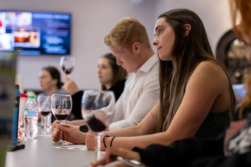 Students in the Rosen College beverage management lab