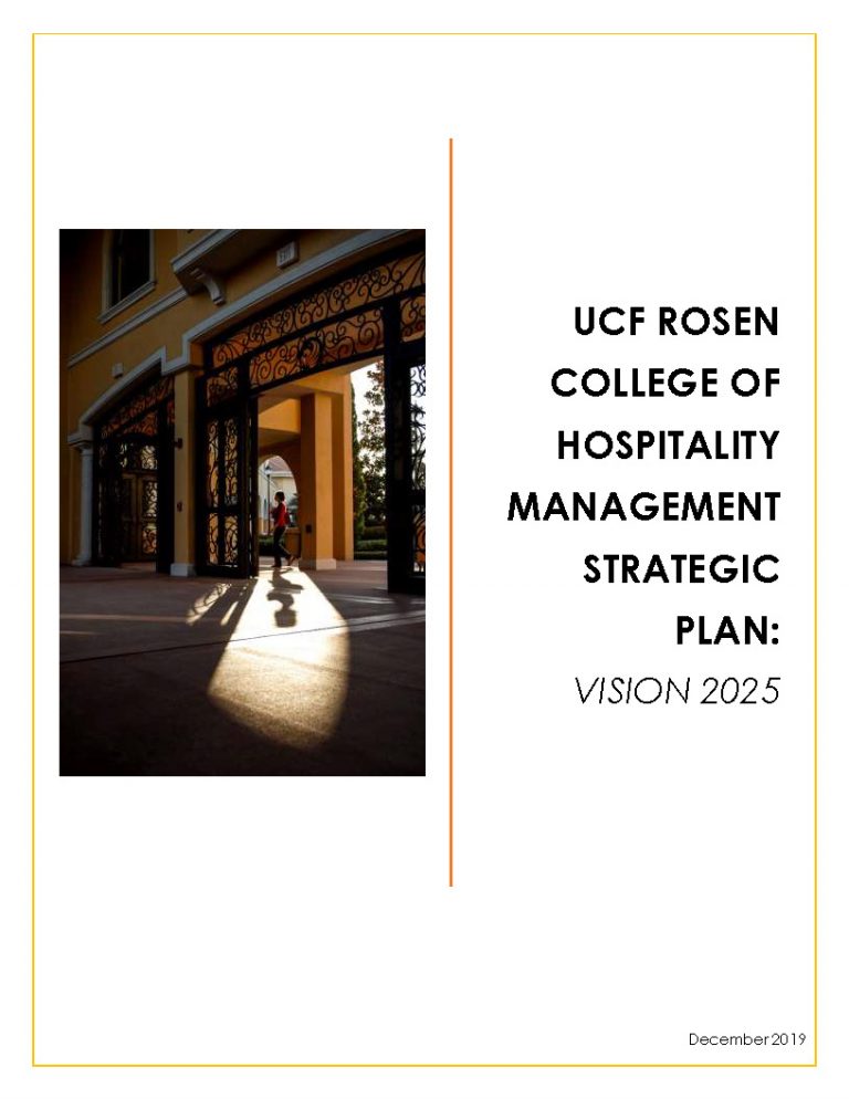 UCF Rosen College of Hospitality Management Strategic Plan Vision 2025