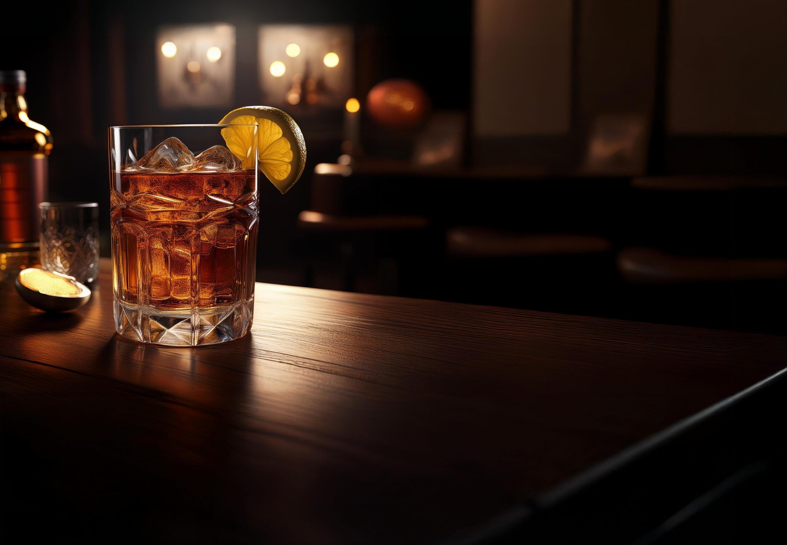 Glass of alcohol 
