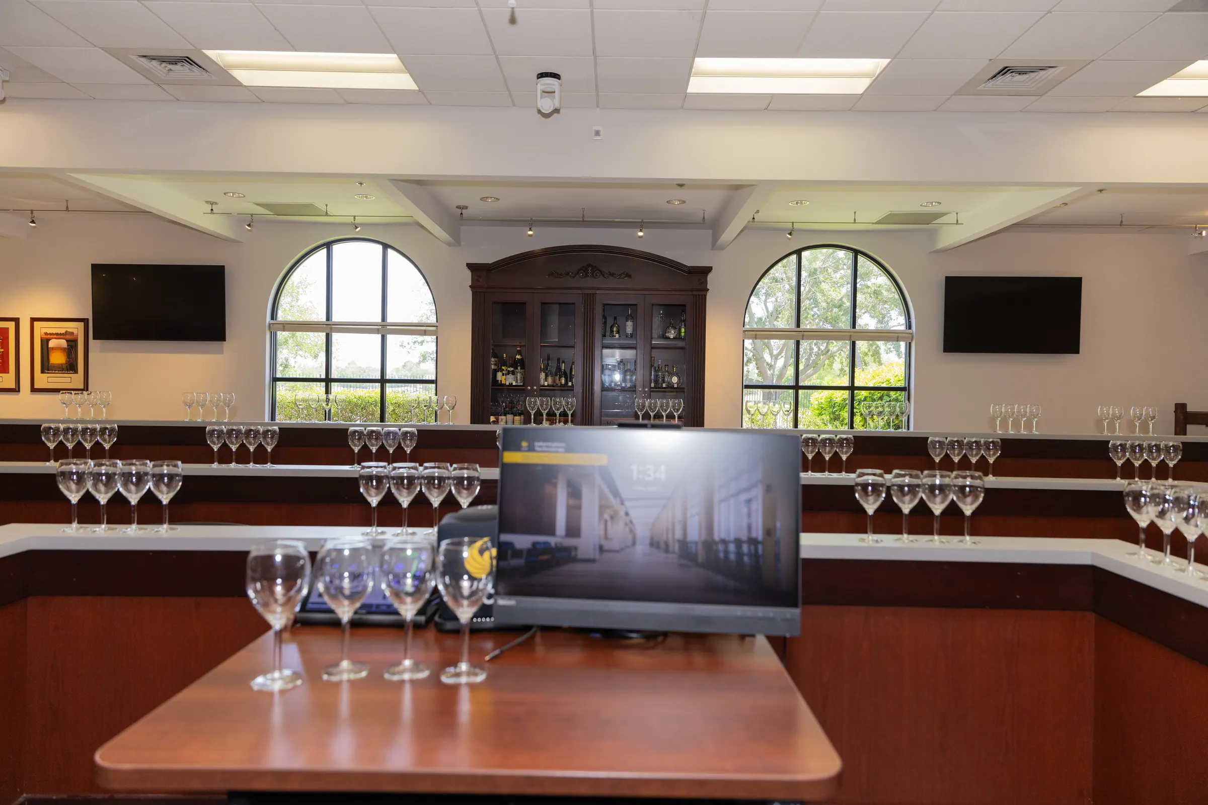 Beer and Wine Lab tasting counters