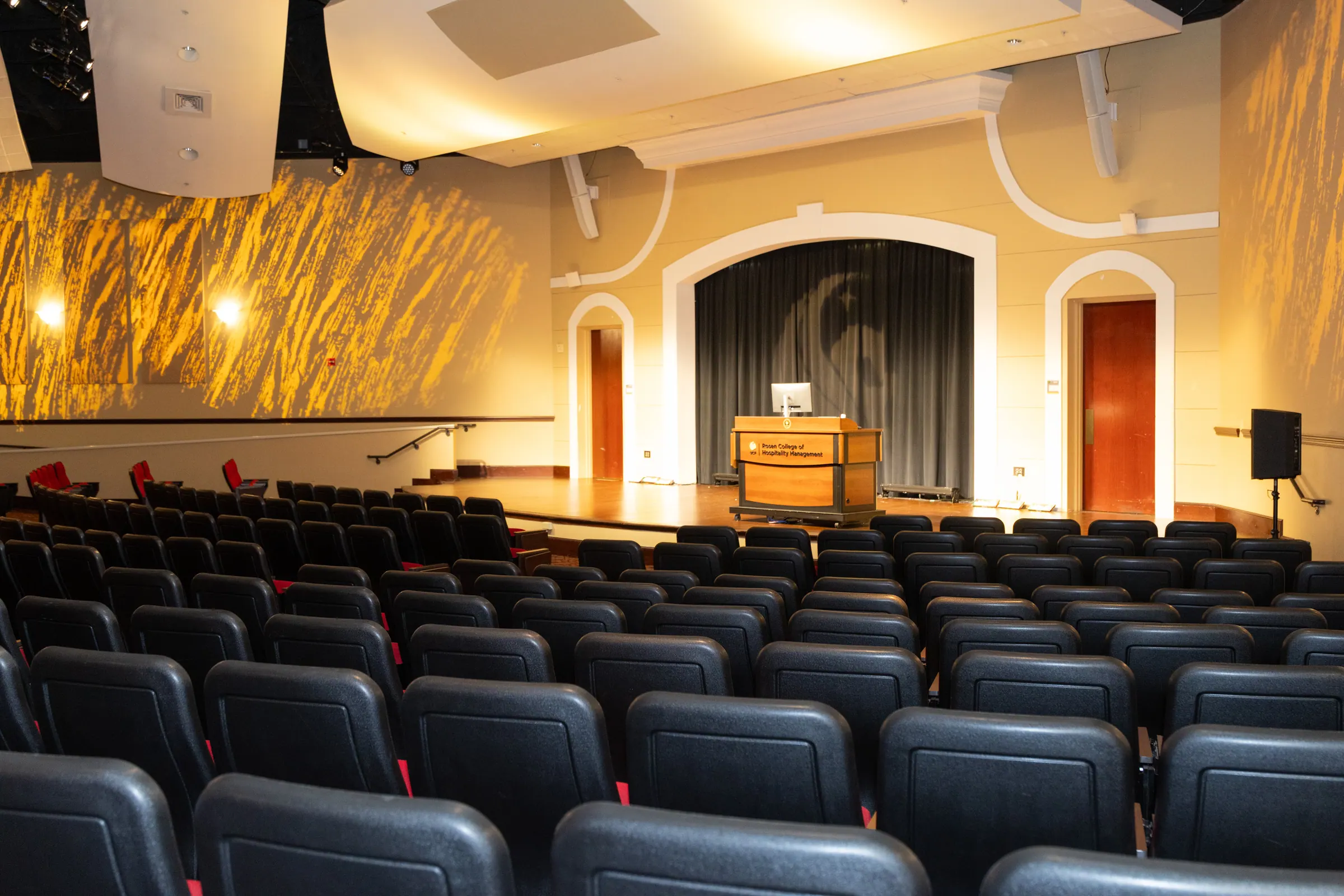 Darden Auditorium stage and seating