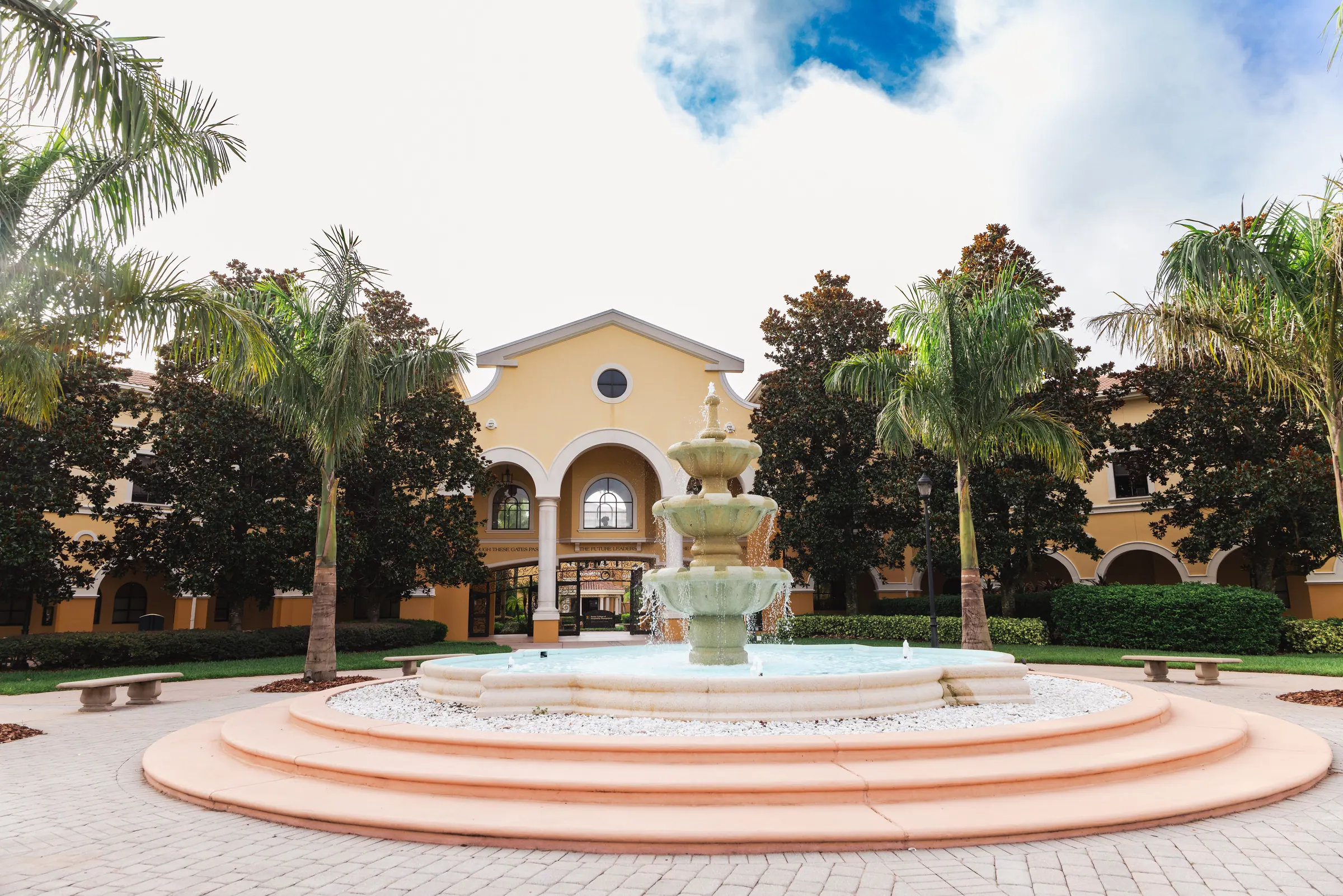 Outer Courtyard fountain plaza